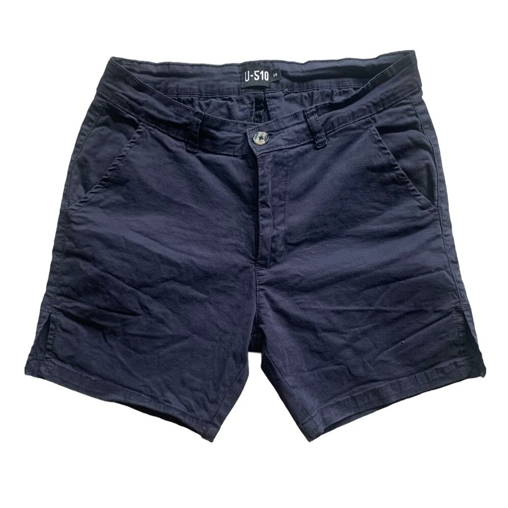 U-510 Men's Stretch Cotton Shorts Navy 28W